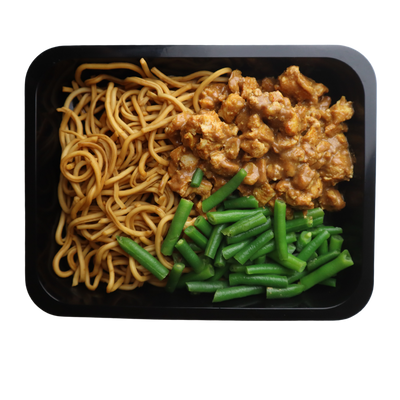 Bami Sate Kip Sperziebonen